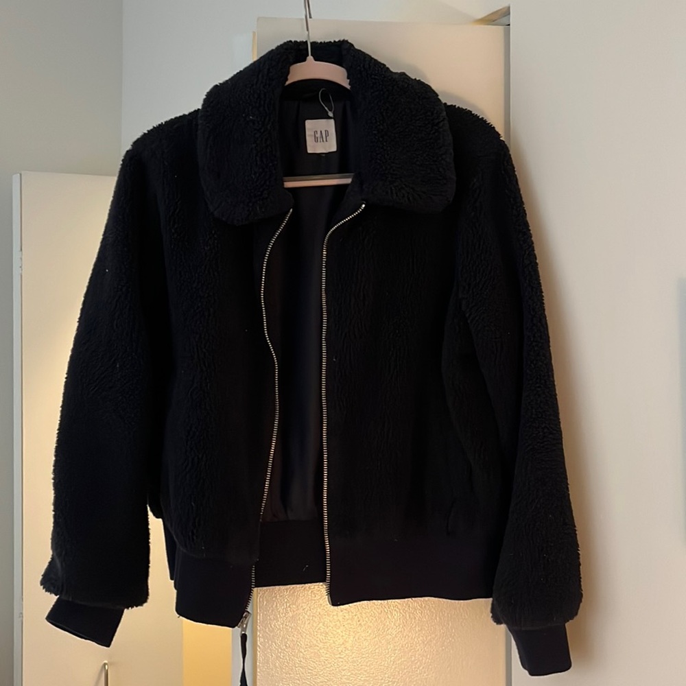GAP teddy bear jacket navy